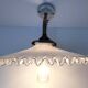 Opaline porcelain brass wall light early 20th century