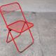 Metal folding chair by Talin editions, years 70