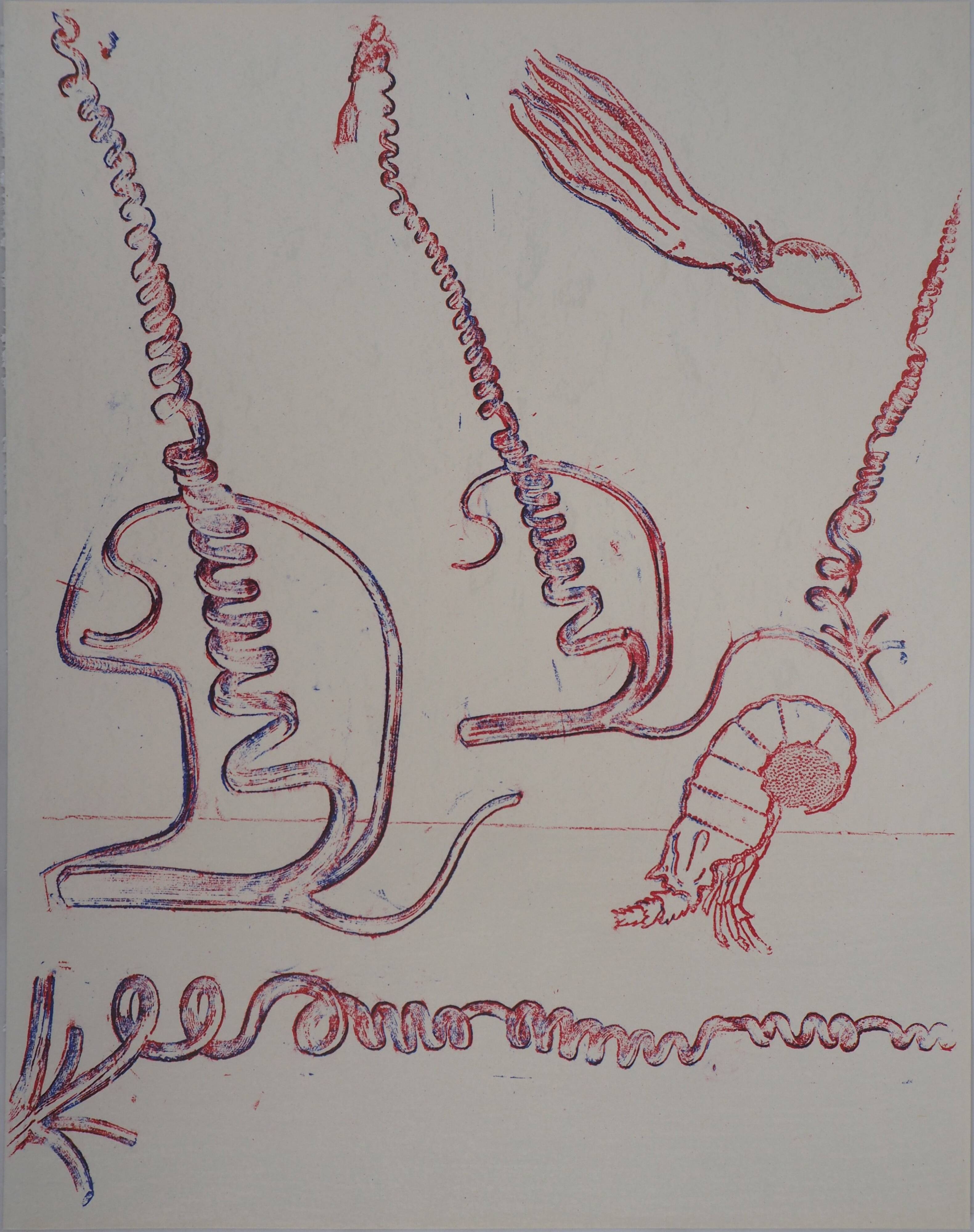 Max Ernst: Surrealist Composition - Original Lithograph