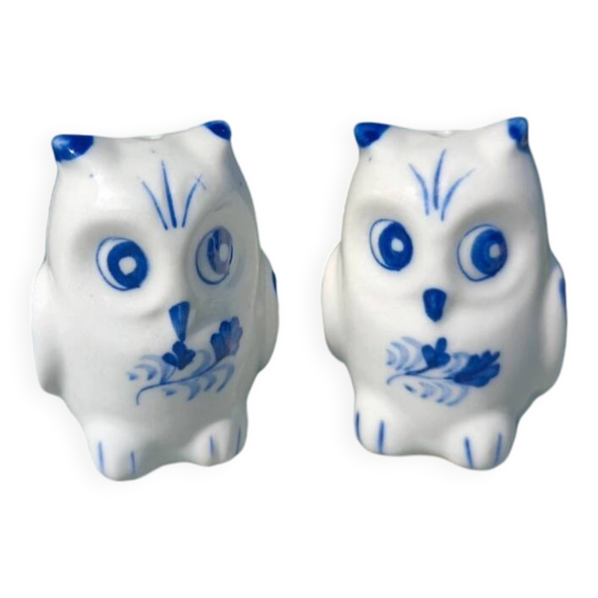 Ceramic Salt and Pepper Shaker Owls