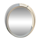 Grand miroir ovale bois peint décoration scandinave campagne brocante slow