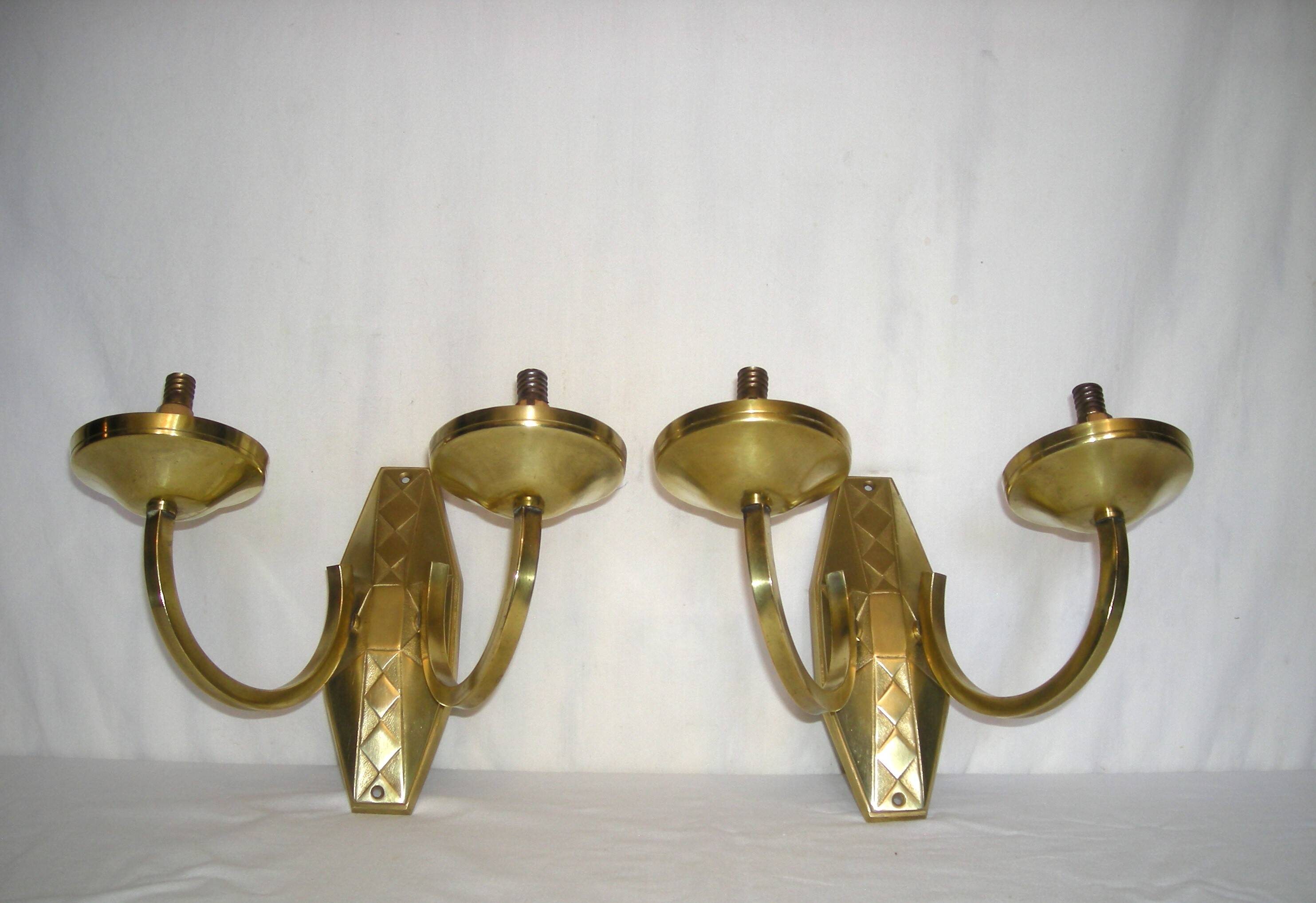 Pair of 1930s wall lights - art deco