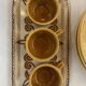 3 Parisian Cafés espresso cups on their small tray