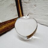 Apple glass paperweight