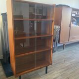 Vintage glass library from the 1960s.