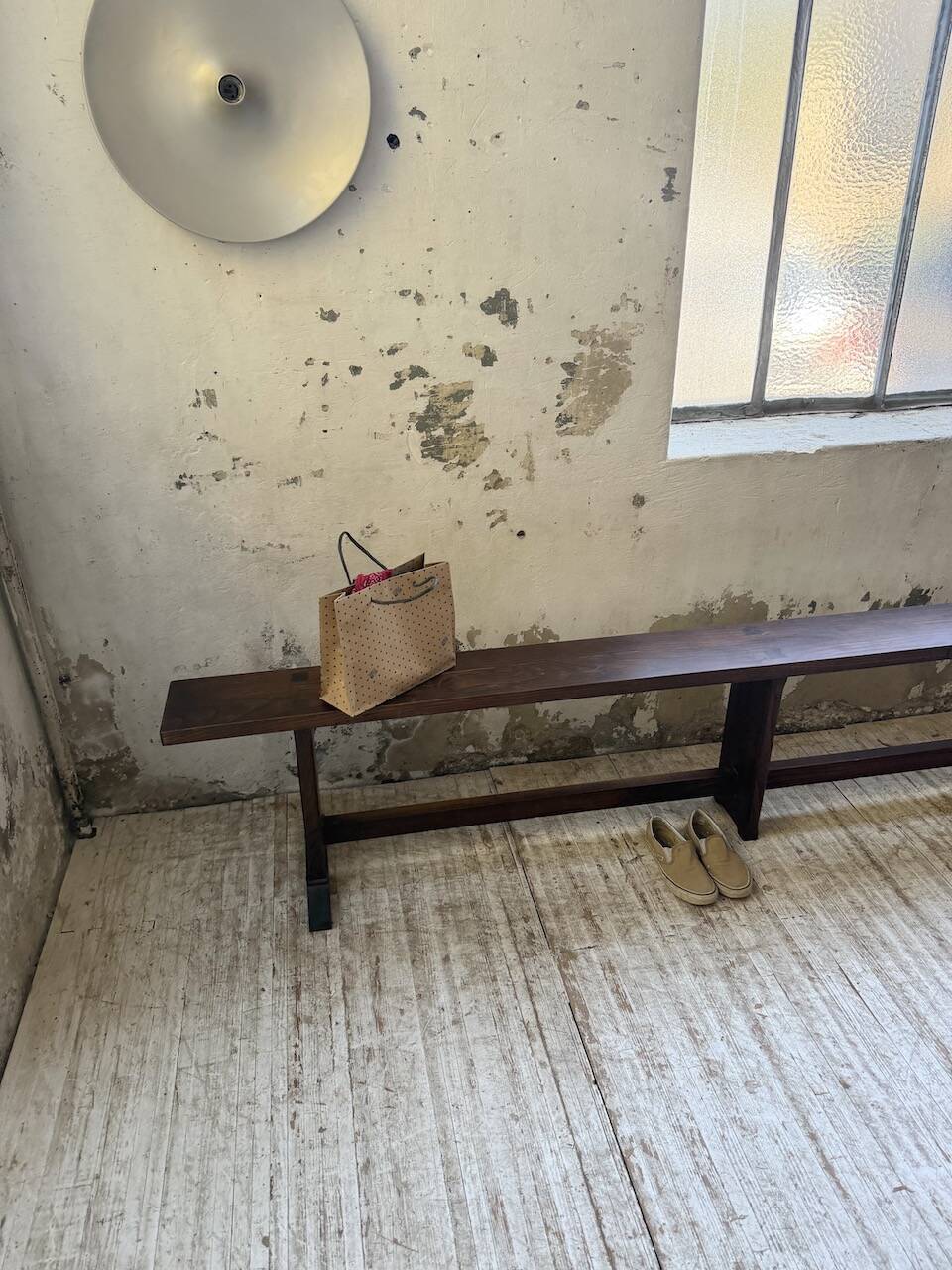 Oak bench 260 cm (2 available)