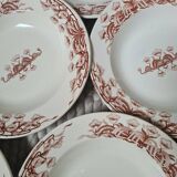 Assiettes creuses Terre de Fer Sarreguemines 1910