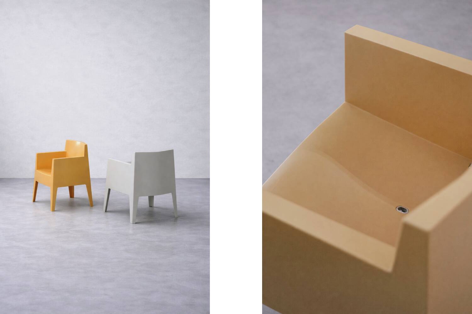 Set of 4 Vintage Mid-Century Modern Atlantide Collection Toy Plastic Chairs