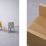 Set of 4 Vintage Mid-Century Modern Atlantide Collection Toy Plastic Chairs