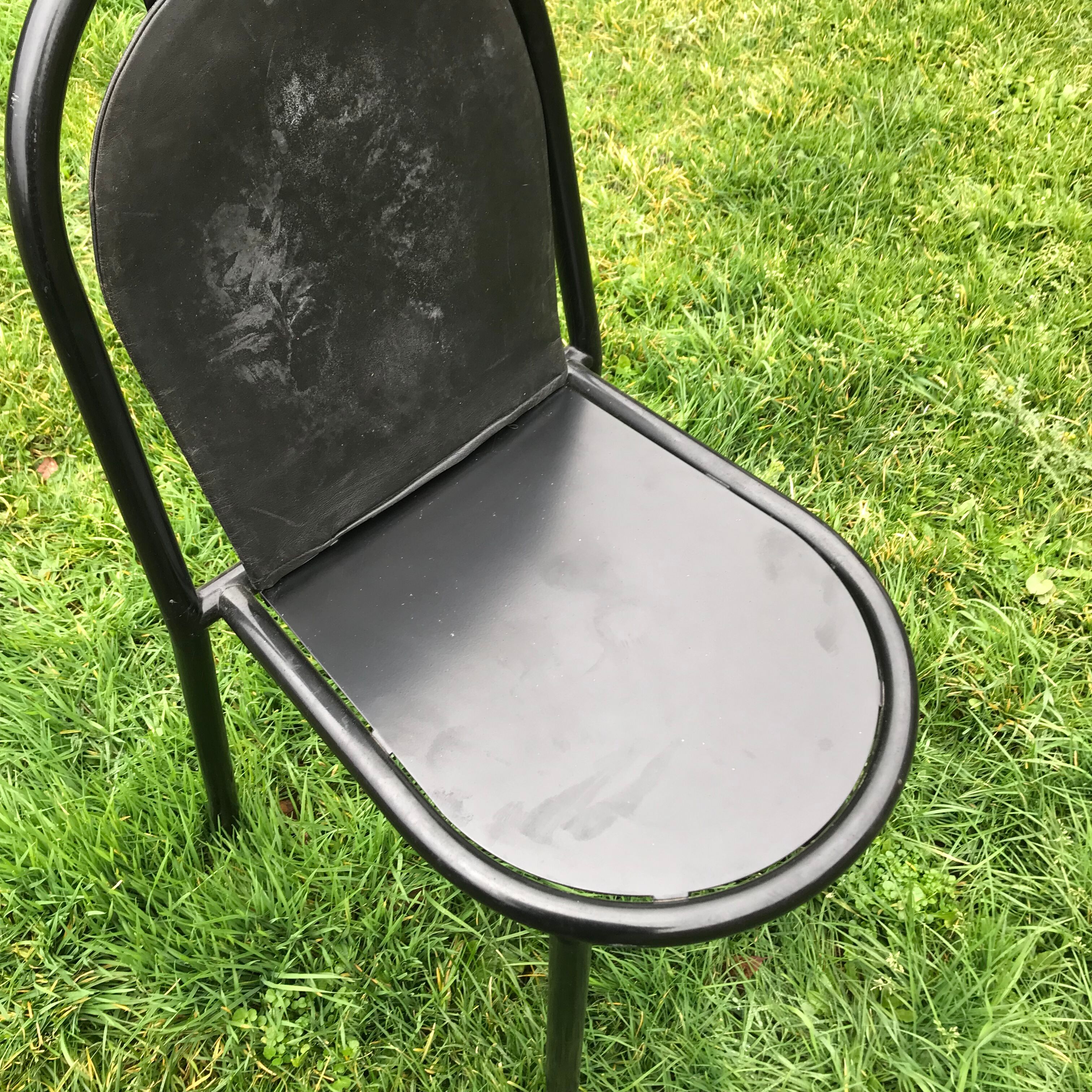 Set of 6 chairs Mallet Stevens model 222 vintage 1980