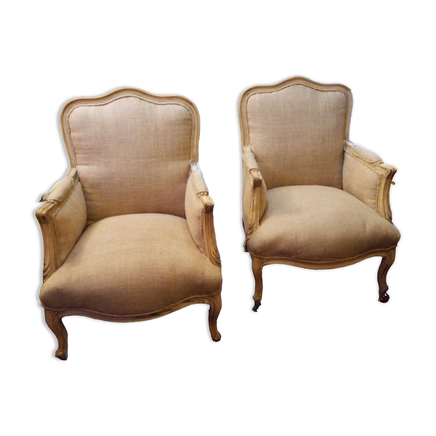 Paire de fauteuils Louis XV