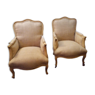 Paire de fauteuils Louis XV