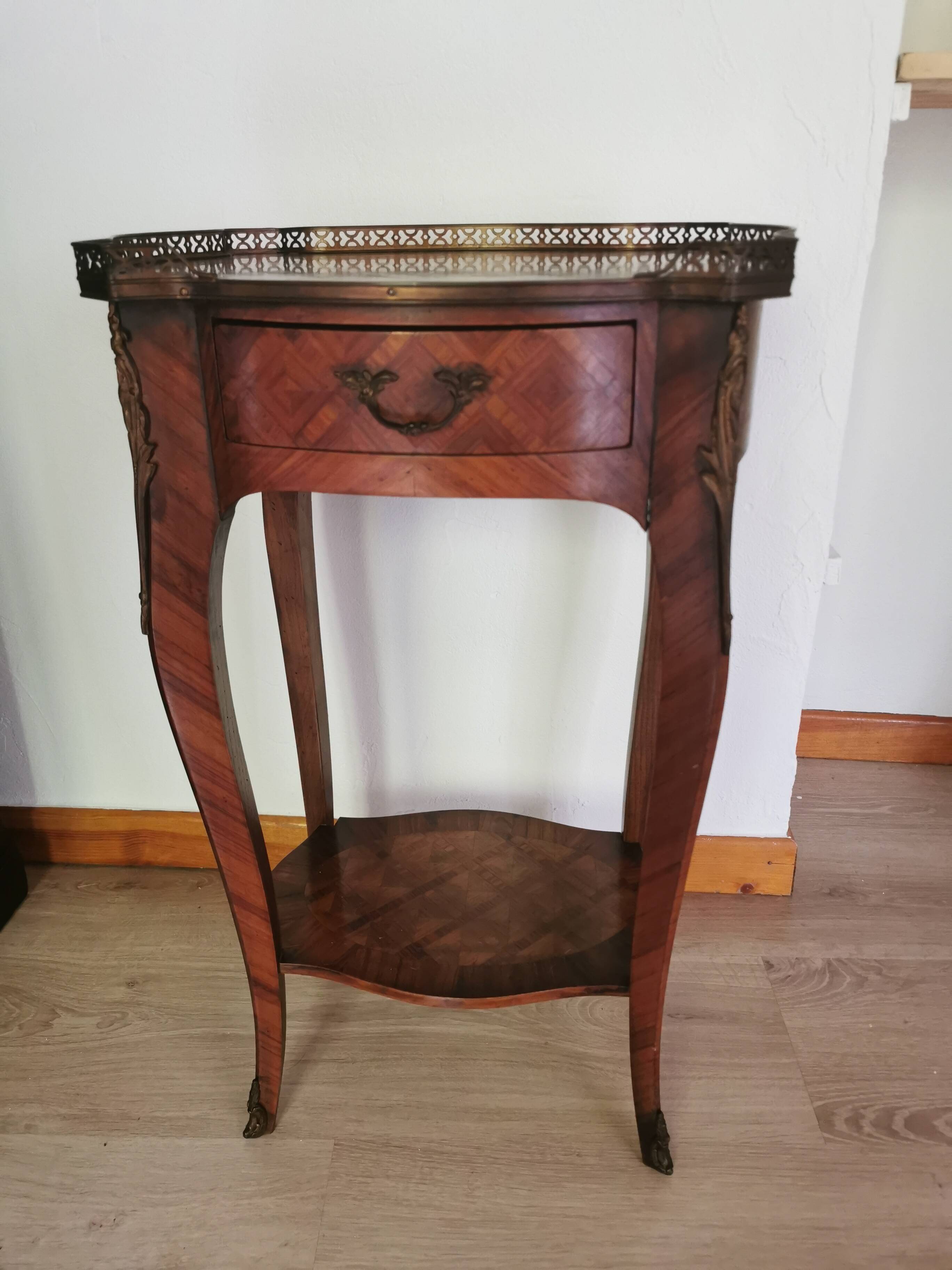 Rosewood Marquetry Side Table
