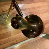 Danish floor lamp 2 height adjustable reflectors in gilded brass TS BELYSNING
