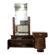 Art Decò dressing table in walnut root with mirror