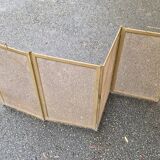 Brass fire screen