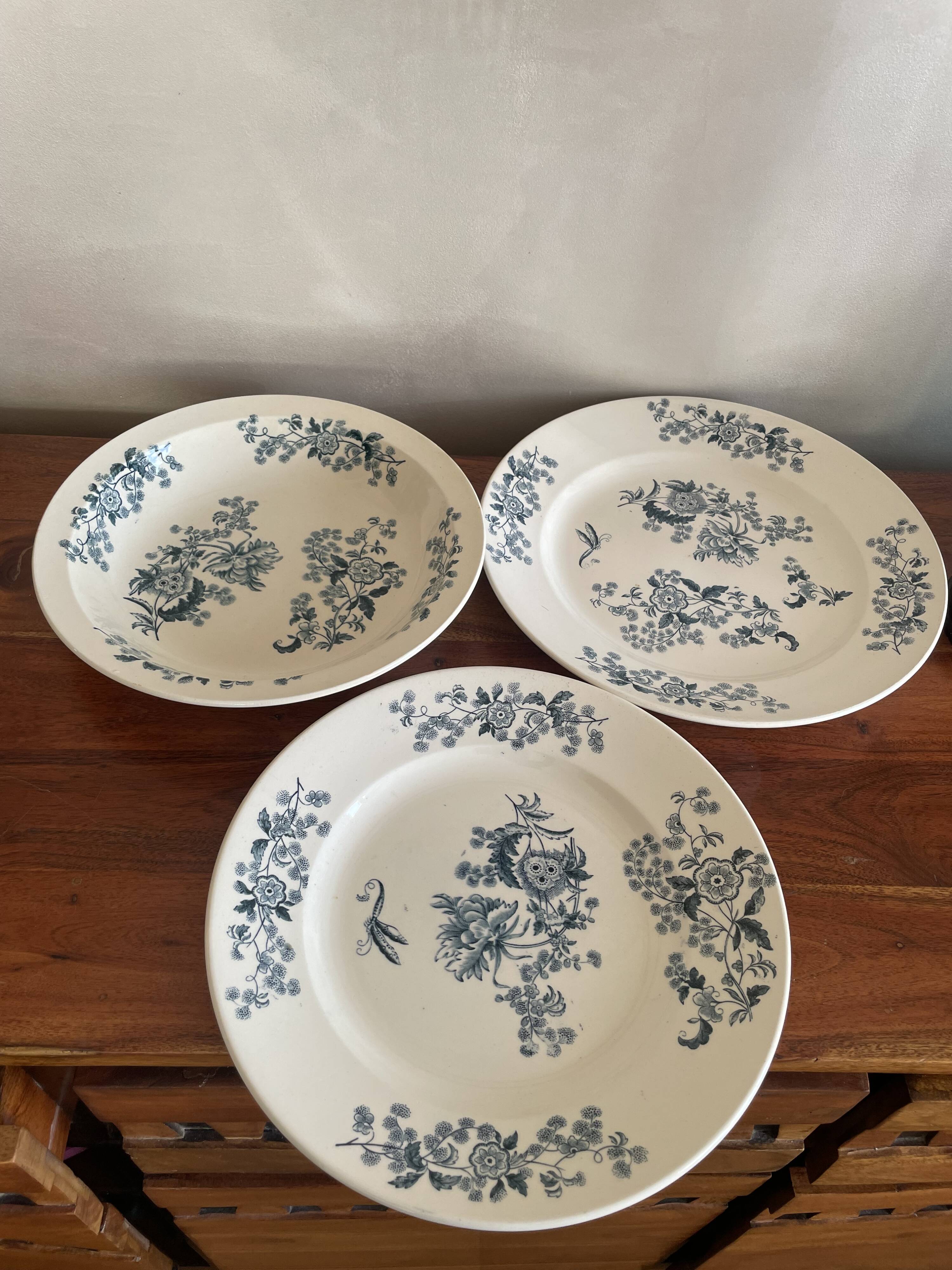 3 dishes Longwy Ycho