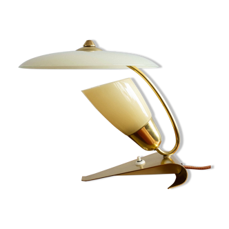 Art Deco Style Czechoslovak Brass Table Lamp, 1940s