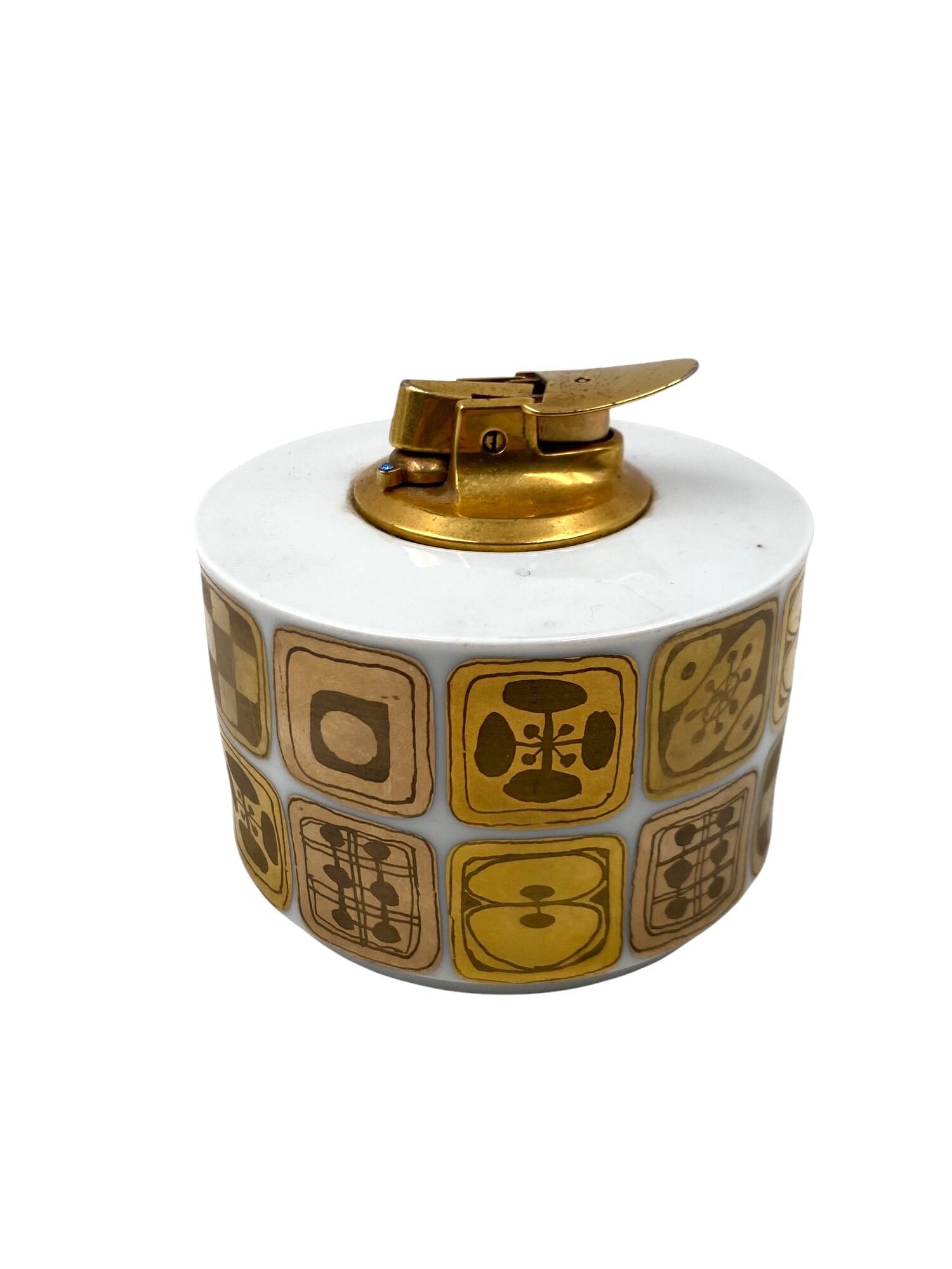 Mid-century porcelain table lighter, Bjorn Wiinblad for Rosenthal, 1970s