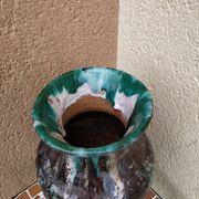 Vase in sandstone enamelled with the puisaye