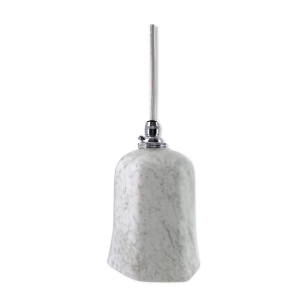 Suspension blanche et ‘marbrée’ gris vert 1920 — Beyit