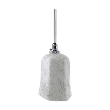 White and grey-green ‘marbled’ pendant light 1920