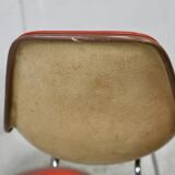 Ray & Charles Eames, édition Herman Miller, set de 4 chaises oranges. Circa 1960