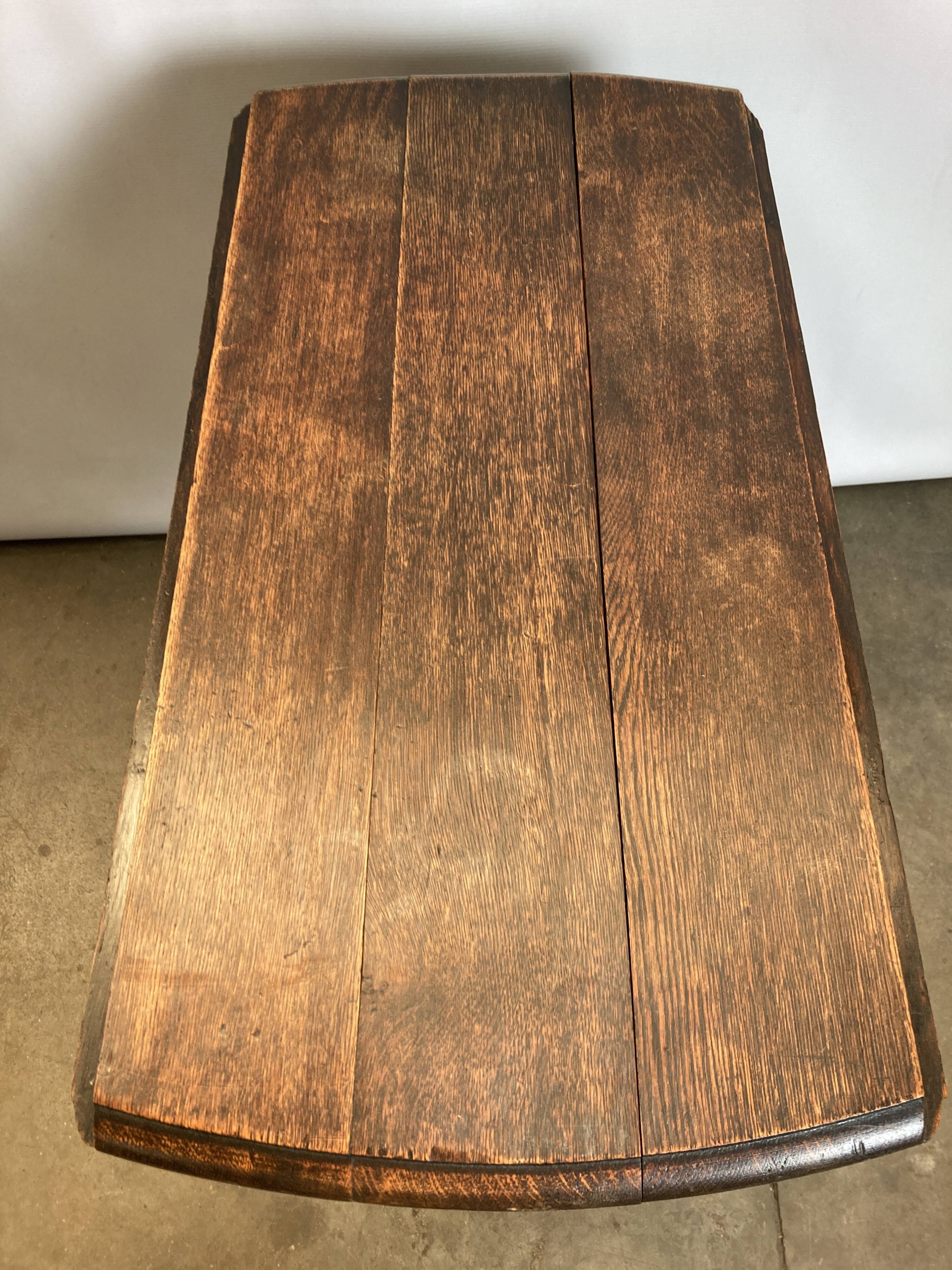 Louis XIII swivel-turning folding living room table
