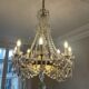 Superb crystal hot air balloon chandelier