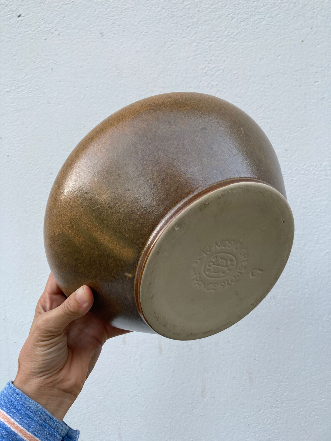 Digoin stoneware salad bowl