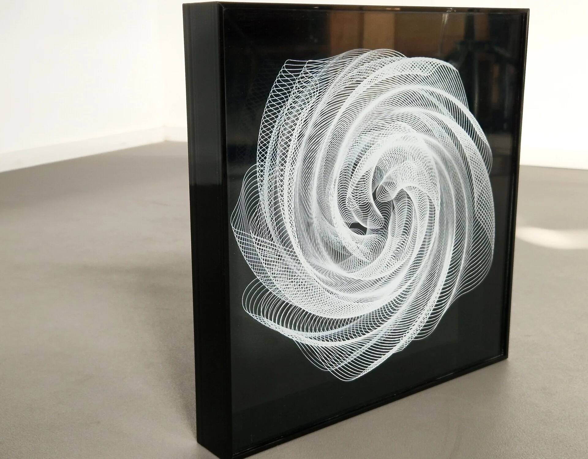 Frank Böttger | Print in box | 1972 computer art