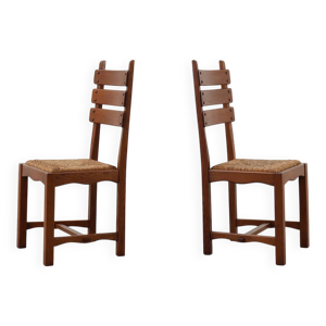 Deux chaises en chêne - milieu