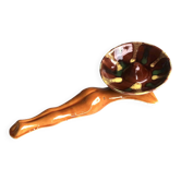 Ceramic ashtray, Pin-up under a sombrero, Vallauris 1970s