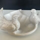 Vintage enamelled ceramic catchall