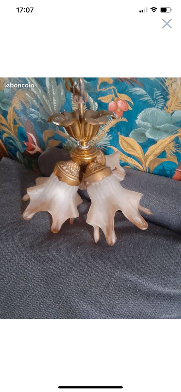 Vintage art deco wall light chandelier