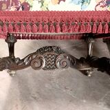 Pair of Renaissance style armchairs in solid walnut, 19th century