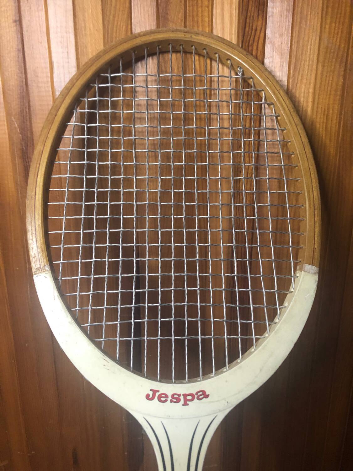 Old jespa match tennis racket vintage wood