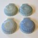6 dishes with scallops in opaline from Arcopal in very good condition