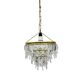 Vintage crystal chandelier Lustry Kamenický Šenov, Czechoslovakia 1970s