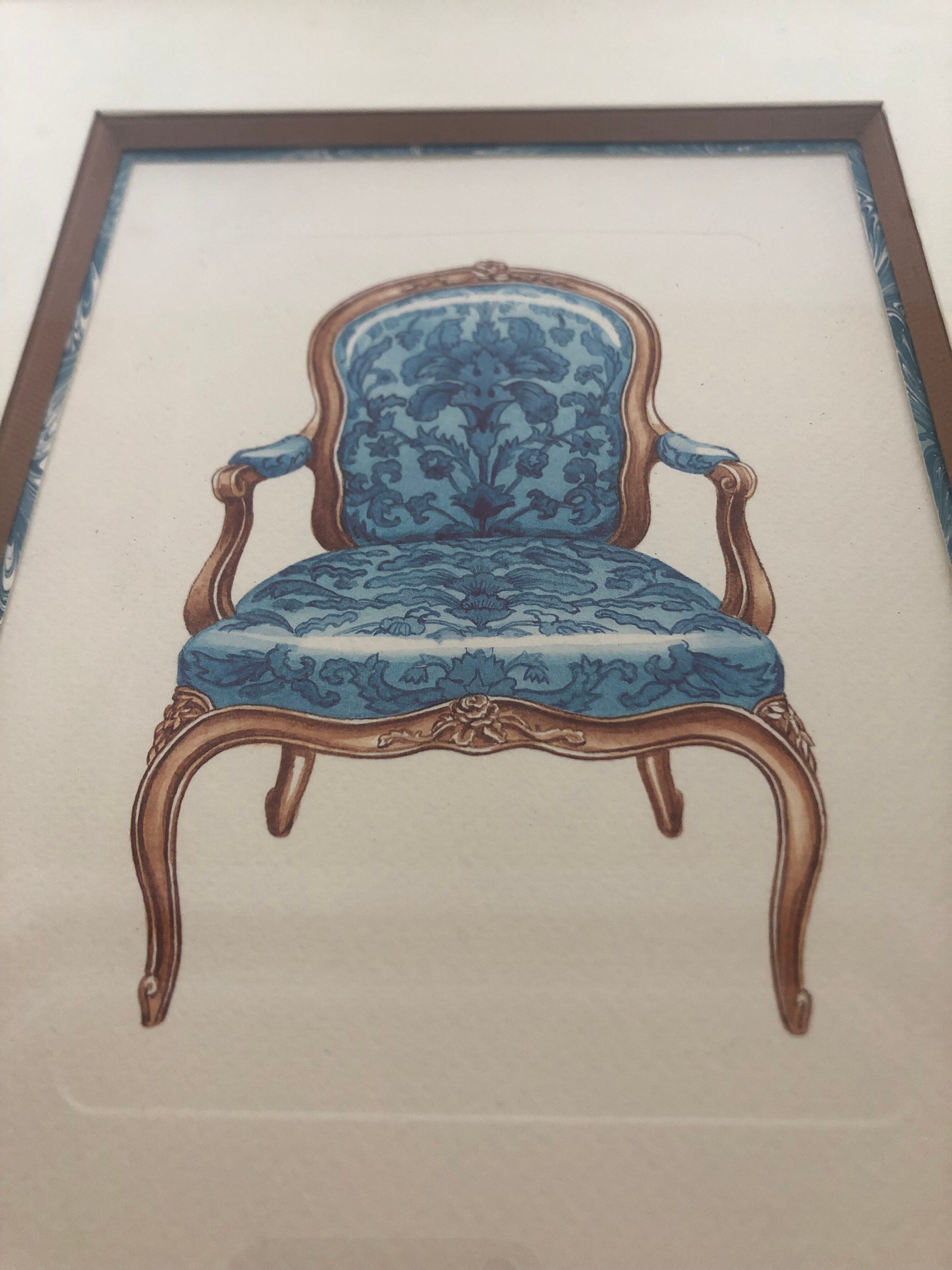 Pair of frames, tapestry