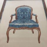 Pair of frames, tapestry