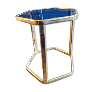 table en laiton et verre
