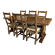 Solid wood table and 6 chairs