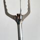 Long vintage chrome metal sugar tongs