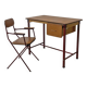 Vintage 80's children's desk and armchair