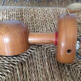 Wooden wall lamp