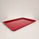 Vintage Italian Red Metal Trays / Mid-Century Modern Decorative Servin