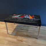 Mid century coffee table with tiles 1960's