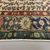 Distressed Turkish Rug 179x120 cm wool Vintage shabby Chic Tribal Blue, Beige