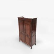 Large Louis XVI French Carved Bridal Wardrobe, ca. 1850